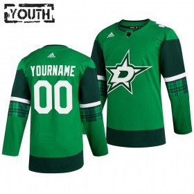 Dallas Stars Personalizado Adidas 2019-2020 St. Patrick's Day Authentic Shirt - Kinderen